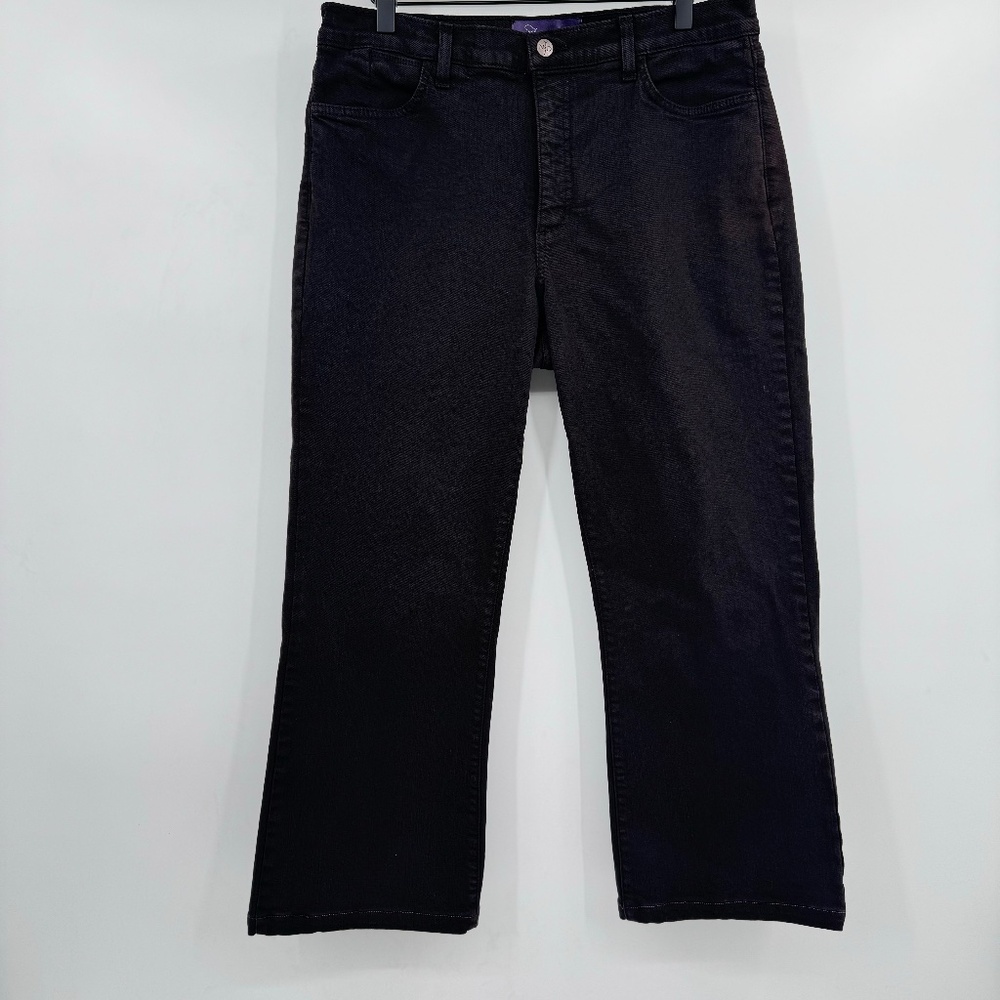 NYDJ Jeans Women 14P Brown Bootcut Stretch Denim High Rise Vintage 90s Y2K